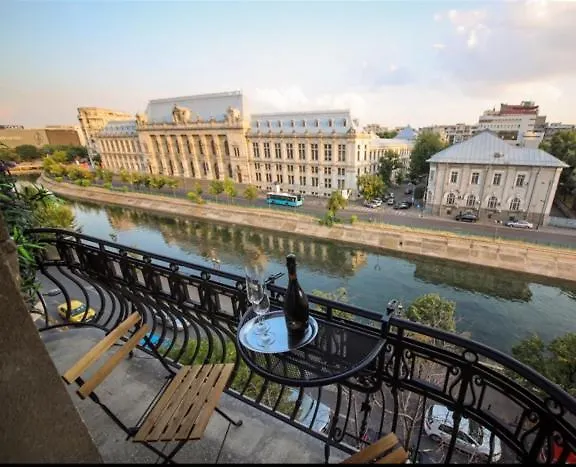 Moonlight River With Balcony Old Town Bukarest